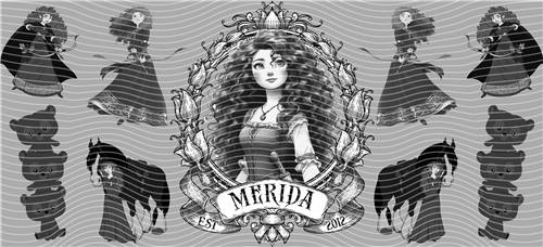 16oz black and white-B 90